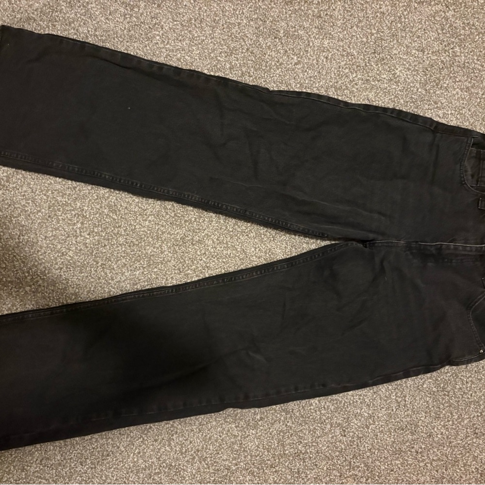 Zara Women’s Dark Black Straight Jeans